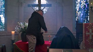 Alex Brand And Matty Mila - Futa Nun Cosplay Sex