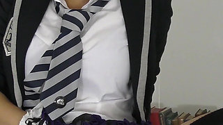 Pixiee; Stroke & Cum All Over Her Face & Glasses