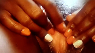 Very hot Burundian girl masturbated