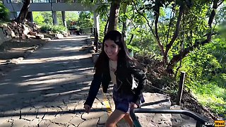 Katty West Deep-Throats in Public Park Encounter