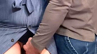 Stepbrother Fingering My Wet Pussy on the Subway