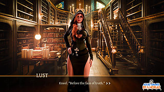 Sisters in Sin Gameplay Part 12 - Lust Performs the Sexual Ritual with Esther in the Library