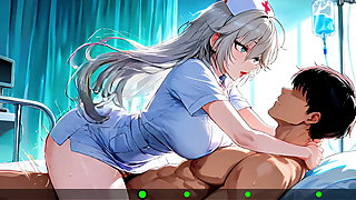 Night Nurse Anya Only Takes His Temperature… Then Rides Him to a Hot Creampie - Hentai Uncensored