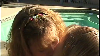 Lesbian outdoor and indoor BTS with a strapon toy