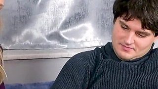 Shy Virgin Nerd Loses His Virginity in His First Porn Movie!