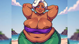 Thick BBW Indian Women at Beach Ai