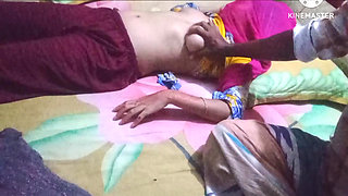 Bangladeshi stepsister give me massage. me give a massage his bobs