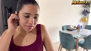 Busty Latina Neighbor Needs a Cup of Rice – And My Cock