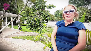 Perv Grandma Hires Young Gardener and Ends up Fucking Him Hard in the Ass