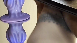 Pinay MILF Mirror Dildo Ride to Squirting Orgasm - Lexxi Wett