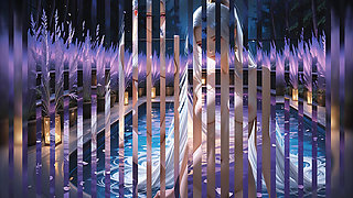 Lustrender: Middle Eastern Dark Angel Golden Nude Pool Fingering - Ai Video