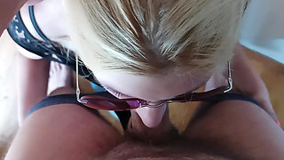 Real Homemade Deepthroat Blowjob Cum in Mouth Swallow Compilation