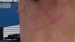 Charlie bare back whipping by her mistress