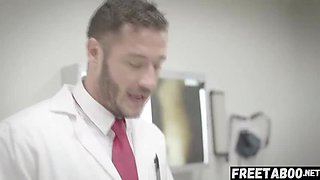 Kira Noir - Horny Ebony Athlete Tricked By Dirty Doctor For Hardcore Sex - Creampie & Riding