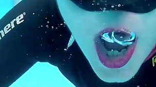 Underwater Wetsuit JOI in My Private Pool