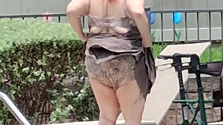 Summer Has Arrived! Time for the First Visit to the Pool Sexy Big Nurse Vicki Style!