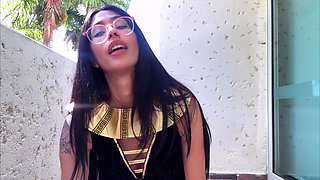 Gisele Amore's Ancient Egyptian Giantess Domination 4K POV Shrinking Fantasy Awaits!