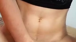 Pretty Little Iris Masturbates In Black Lingerie