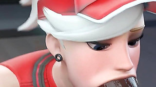 Mercy’s Tennis Match - Tight Pussy on the Line Vs BBC - 3D Overwtach Porn