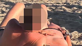 Caught by a Girl During Beach Sex