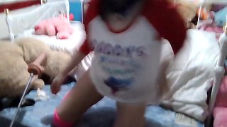 Beautiful Sonya having a horny solo toy masturbation