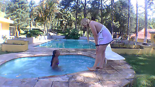 Pony Girl Swimmingpool Humiliation