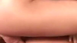 Flexible Blonde Babe Sucks Her Own Massive Cock in Garage