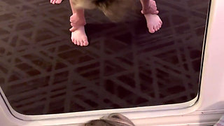 Mature Couple Play in Hotel, Doggy, Mirror Play, Cum Load on Bonemaidens Pussy