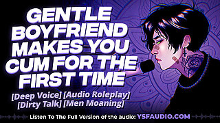 (Audio) Sweet Gentle Boyfriend Makes You Orgasm for First Time - Men Moaning - Roleplay Audio