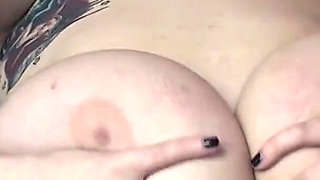 Tattooed big ass chick fucked on the bed