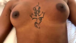 Amateur Casting: Petite Ebony Teen Sade Sin Gets Fucked Bareback by White Guy - Close Up POV