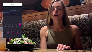 Hot and horny housewife made to cum hard and often in public
