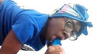 MoeBooty Fucks Herself with a Dildo