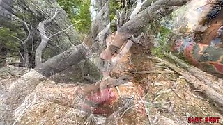 Ravyn Alexa Outdoor Slut Hunt - Rough Doggy Style Face Fucking & Creampie Filled with Cum
