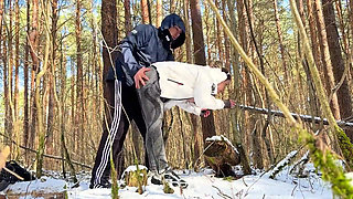 Freeze Time Woods Creepy Neighbor Freezes Cute Jogger