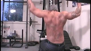 Black girl goes to the gym and sucks on some white cock