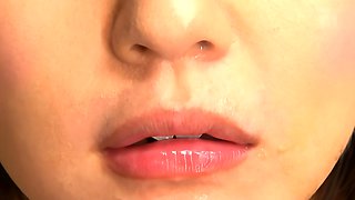 Great close up in japanese teen oral sex pov