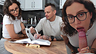 A Big-assed English Teacher Doesn't Mind Having Sex with a Student!