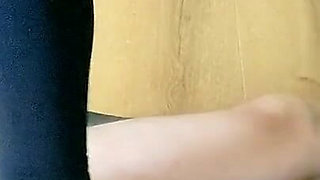 Hard Ballbusting in black socks!