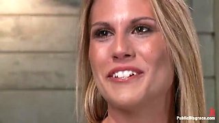 Blonde Pornstar Charisma Cappelli Gets Anal Fuck in Bar - Big Tits, Squirting & Facial