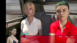 Dark-haired beauty with big natural tits in uncensored cartoon porn