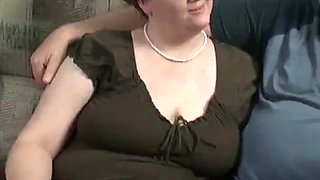 Big tit fat ass smoking wife given to husbands employee for fucking