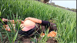 Desi Village Girl Craves Sex in Wheat Field – Fingers Her Pussy & Teases Brother-in-Law