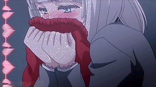 Nuzzling, hentai, submissive girl