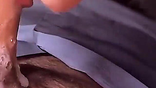 Shocked Schoolgirl Swallows Cum From Her New Stepdad's Throbbing Cock.