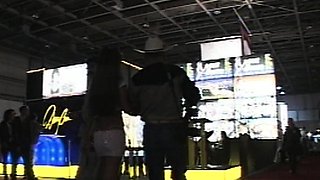Small tit brunette amateur tugs on a big willie