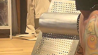 Handing Out Face Slaps to a Slave Who Cant See Them Coming