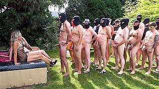 Creampie gangbang action with graceful squeeze from Andy-Star