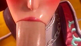 [kpop Demon Hunters] Rumi Sloppy Blowjob 3D Animation