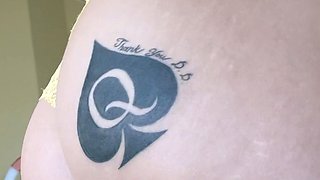 Amateur Jasmin stripping panties and masturbating